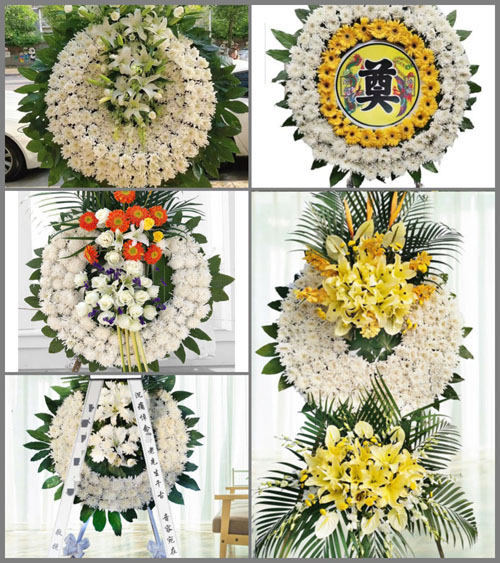 山东青岛胶州市胶莱镇南沙梁一村花圈速递